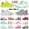 Moda Faixas LED Homens Mulheres Designer Sapatos Famosa Marca Track 3 3.0 Triple White Black Sneakers Tess.s.Sapatos de couro Gomma Trainer Nylon com plataforma impressa