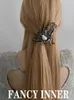Headwear Hair Accessories Octopus Hairpin Headwear Punk Pearl Metal Gothic Cool Hair Claw Clip Hair Accessories for Women Jewelry 231204