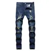 Men's Jeans Motorcycle Personality Able Tight-fitting Small Leg Spring And Autumn Long K05-0019