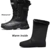 Botas masculinas botas de inverno quentes à prova d'água tênis atividades ao ar livre pesca neve botas de trabalho calçados masculinos sapatos botas de pesca 231202