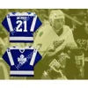 Benutzerdefinierte BASIL MCRAE ST. CATHERINE SAINTS HOCKEY-TRIKOT, NEU, oben genäht, S-M-L-XL-XXL-3XL-4XL-5XL-6XL