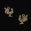 68 pz Charms in lega di zinco bronzo antico placcato gallo gallo Charms per creazione di gioielli pendenti fatti a mano fai da te 22 18mm208w