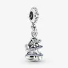 100% 925 srebrne eleganckie eleganckie księżniczki Dangle Charms Fit Oryginalny europejski urok bransoletki moda Women Wedding Engagement Jewe245z