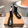 Diseñadores Bota Mujer Martin Botas Combate Vaquero Bota Botines De Cuero Negro Plataforma De Invierno Botas Medias Zapatos De Estilo Clásico Invierno Otoño Botas De Nieve Letra De Metal
