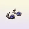 100 orecchini pendenti con tanzanite autentica per matrimonio 4 mm 6 mm Orecchini in argento tanzanite VVS Orecchini in argento tanzanite reale 925 per 9832180