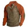 Hoodies masculinos moletom pacote moda masculina casual outono e inverno combinação de cores de manga comprida com capuz jaqueta de malha leve
