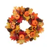 Decorative Flowers Bright Color Festive Wreath With Berries Pine For Holiday Decor Fall Harvest