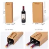 Present Wrap 10st Universal Red Wine Packing Paper Bags Festival Favor Party Bottle Christmas Carrier Custom Bag