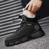 Boots Men Tactical Winter Mens Casual Ankle Shoes High Top Platform Leather Outdoor Work Safety Sneakers Chelsea Cowboy 231204