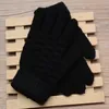 Cinco Dedos Luvas Moda Crianças Grosso Malha Quente Inverno Crianças Stretch Mittens Menino Menina Infantil Sólida Guantes Dividir Dedo 231204