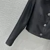 Runway Women's Jackets 2024 New Spring Lapel Neck Long Sleeve Outerwear Brand Same Style Coats Designer Tops