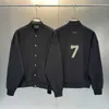 Fog Street Number Trendy Brand Baseball Suit Autumnwinter Plush Versatile Loose Cardigan Jacket Quality Coat for Men
