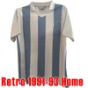 レトロアルゼンチン人1978サッカージャージ85 86 91 93ホームアウェイマラドーナ＃10 1994 1996 2001 2004 Batistuta Riquelme Higuain Kun Aguero Caniggia Aimarフットボールシャツ