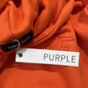 Purple Blobierzy designerka bluzy kapturem sweter klasyczne litery w tym samym kolorze haftowym drukowanie wszechstronne swobodne pary odzież fioletowe dżinsy hi0v