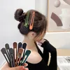 Fermagli per capelli lunghi da donna Forcine color caramello Artiglio in plastica senza cuciture a becco d'anatra per donne Ragazze Semplici mollette Accessori per capelli