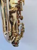 Novo saxofone soprano curvo S-991 chave de ouro latão sax profissional bocal remendos almofadas palhetas dobrar pescoço aaa