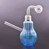 1 pz unico inebriante bruciatore a olio in vetro bong lampada lampadina stile narghilè tubi dell'acqua soffione doccia perc spesso piccolo mini impianti di cera con vaso per olio downstem