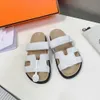 Designer sandalen zomerschoenen chypre sandalen klassiek merk strand casual heren dames strand pluizige pantoffels toryburch sandalen paren weide tory burchslides