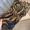 Sjaals zebra print faux pashmina dames zwarte beige kameel long sjaal alle match dubbelzijdige sprautumn warme cappa sjaal rscarf j231204