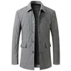 Men's Jackets Winter Jacket Lapel Thickened Warm Cotton Coat Business Casual Park Luxury Street Clothing