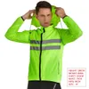 Велосипедные куртки WOSAWE Мужская велосипедная куртка с капюшоном Светоотражающий жилет Ветровое пальто Ветрозащитная велосипедная ветровка Одежда для езды на велосипеде 231204