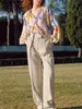 Camicette da donna Camicetta con colletto arricciato con stampa floreale colorata da donna Camicetta irregolare con maniche a lanterna da donna estiva 2023