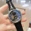 Relógios masculinos de ouro de luxo Moon Phase Top marca moda masculina relógio mecânico automático pulseira de couro 42mm relógios de pulso volante à prova d'água para homem presente de natal