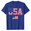 Herren T-Shirts USA T-Shirt Damen Herren Patriotische US-Flagge 4. Juli Bekleidung American Proud Graphic Tee Top Unabhängigkeitstag Kleidung Neuheit