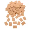 Mücevher Poşetleri 200 PCS Kraft Paper Saplama Kart Sunum Kartı Küpe Kartları Delikli Etiketlerle Ambalaj Aksesuarları Satış İçin Kart Kartları