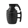 Bouteilles d'eau Creative Grenade Tasse drôle tasse à café en forme de céramique avec couvercle modélisation salon décoration de la maison 350 ml 231204