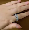 Cluster-Ringe, Reihen-Diamantring, weiblicher Zeigefinger, Retro, breit, 925er Sterlingsilber, hoher Kohlenstoffgehalt, Fabrik-Großhandel