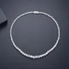 Chokers trendiga älskare halsband lab diamant cz sten vit guldfylld chorker hänge halsband för kvinnor brudparti bröllop jud252o