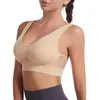 Yoga outfit sexig trådlös sömlös behå för kvinnor topp bh plus size mesh stora braltettkvinna brasier sportbh utan ram