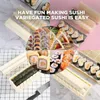 Sushi-Werkzeug-Herstellungsset, japanische Reisbällchen-Kuchen-Rollenform, Heimwerker-Werkzeug, multifunktionales Kunststoff-Küchengerät 231204