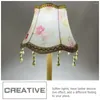 Wall Lamp Fabric Lampshade Large Replacement Peonies Bulbs Bedside Fringe Desk Cover Lampshades Vintage