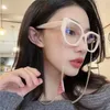 Sunglasses New High Quality P family's new internet celebrity with the same artistic insets glasses women's versatile trend frame SPR 18W-V