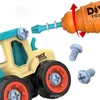 Modèle d'avion bricolage vis ingénierie véhicule camion pelle rouleau de route Bulldozer enfants jouet cadeau 231204