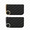 Dames Mode Casual Designer Luxe Caviar MATELASS Clé Pochette Porte-Monnaie Portefeuille Grain De Poudre En Cuir Embossé Carte De Visite H192o