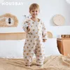 Sacos de dormir Saco de dormir para bebé 2.5Tog para niños de 1 a 4 años Ropa de cama para bebé de invierno Cremallera de 3 vías Niños pequeños juegan en la habitación Saco de dormir Pierna dividida 231204