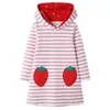 Sukienki dla dziewczynki Skoki Mierniki Zwierzęta Dziewczęce Bluzy Flamingowe długie rękaw ubrania dla niemowląt bawełniane księżniczka dzieciak dla dziewczyny 231204