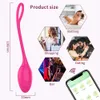 Brinquedo sexual massageador app bluetooth vagina bola feminino vaginal estimulador de ponto g para mulheres brinquedos de ovo vibratório de controle remoto