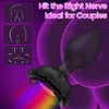 Anal Toys LED Colorful Light Plug Vibrator Butt For Women Men Prostate Massager Wireless Remote Control Buttplug vuxna Sex 231204