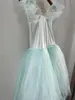 Stage Wear Women Long Ballet Dress For Girls Performance Clothing Green Children Adult Tutu Costumes Professional Dance