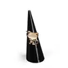 20 pièces Lots mode populaire Mini acrylique bijoux doigt porte-anneau Triangle cône bijoux présentoir Rack Stand263i