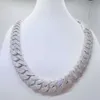 Iced Pass Diamond Tester 925 Sterling Silver Necklace VVS Moissanite Cuban Link Chain