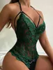 Ensemble sexy lingerie style ouvert entrejambe moins pour pyjama sexy en dentelle Babydoll vêtements moulants Lenceria sexe et 231204