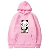 Męskie bluzy z bluzy pANda kreskówka urocza grafika bluza z kapturem mężczyzn gotycka damskie ubrania streetwear unisex z kapturem z kapturem z kapturem nadrukiem bluzy