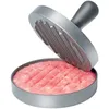 Köttfjäfäverktyg 1 uppsättning av hög kvalitet runda hamburger mögel aluminium legering kött nötkött bbq hamburgare press kök mat 231204