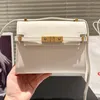 Designer Donna Manhattan Box Mini Borsa a tracolla Francia Marchio di lusso Pelle bovina Coccodrillo in pelle goffrata Borsa con patta superiore Borse a tracolla a tracolla da lavoro per ufficio