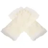 Genouillères 1 paire de gants sans doigts en peluche mitaines chaudes tricotées pour femmes pour l'hiver
